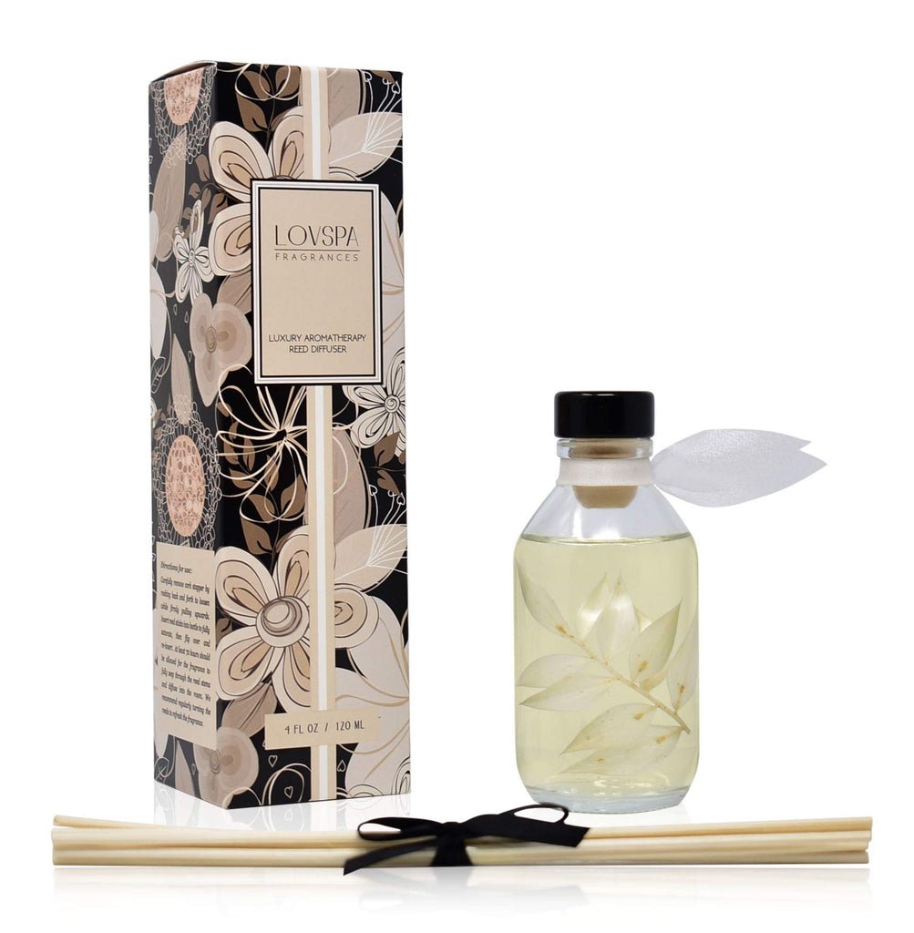 Reed Diffuser Set - Coconut & Eucalyptus Scented Diffuser with Sticks