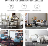 Woven Velvet Dining Chairs Set of 6, Upholstered Accent Chairs with Gold Metal Legs, Modern Dining Room Chairs, Yellow