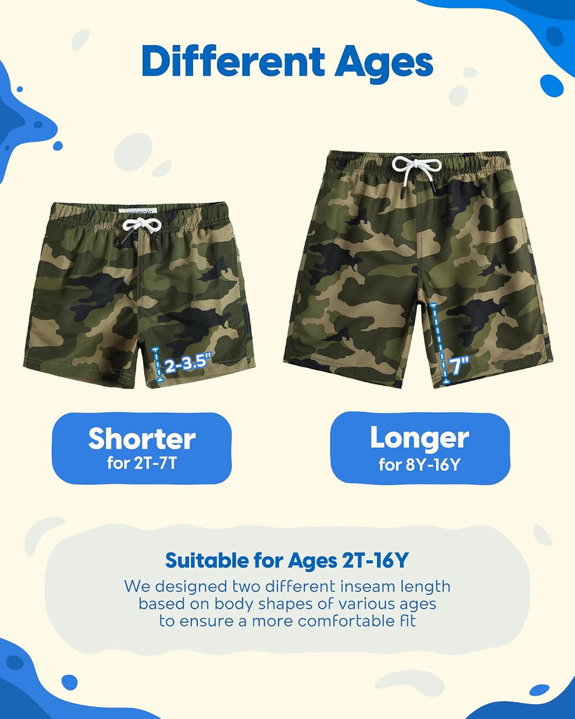Boys Swim Trunks Toddler Swim Shorts Little Boys Bathing Suit Swimsuit Toddler Boy Swimwear
