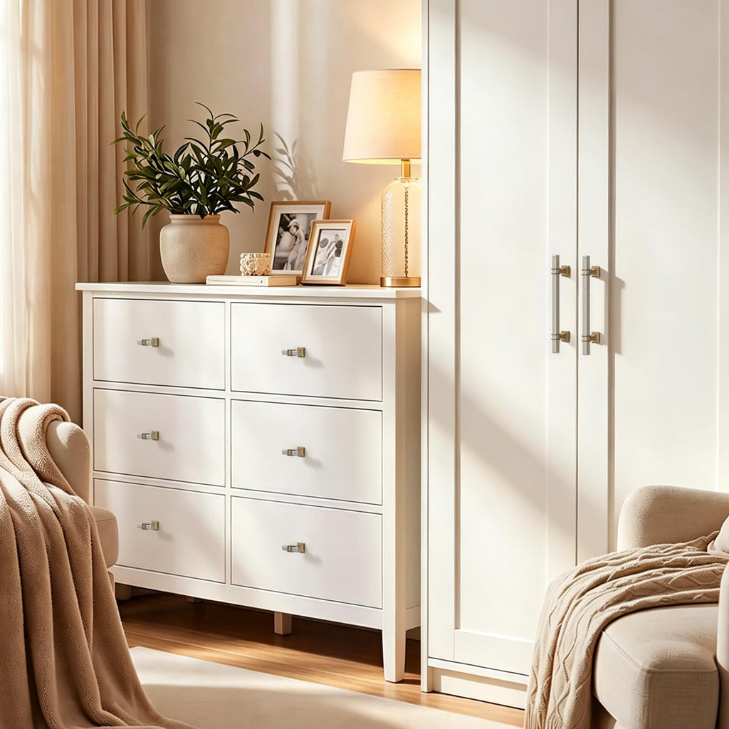 Silver and Champagne Bronze Cabinet Pulls 5" Nickel and Brass Pulls