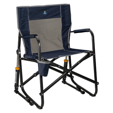 Freestyle Rocker Camping Chair | Portable Folding Rocking Chair with Solid, Durable Armrests, Drink Holder &
