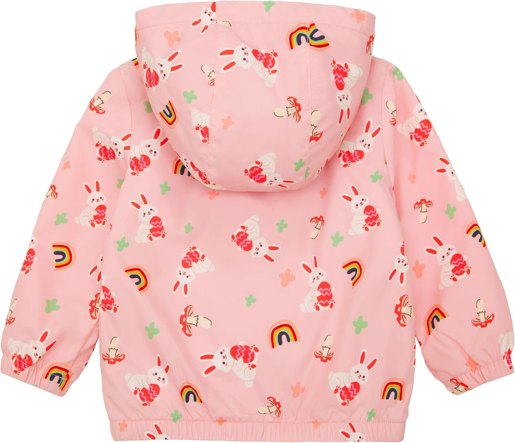 Toddler Girls' Water-Resistant Fleece Lined Transitional Jacket