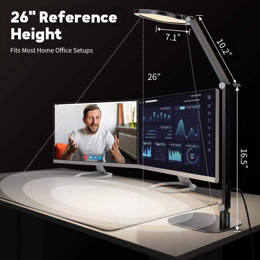 LED Desk Lamp, Soft Edge-lit Design - Modern Style