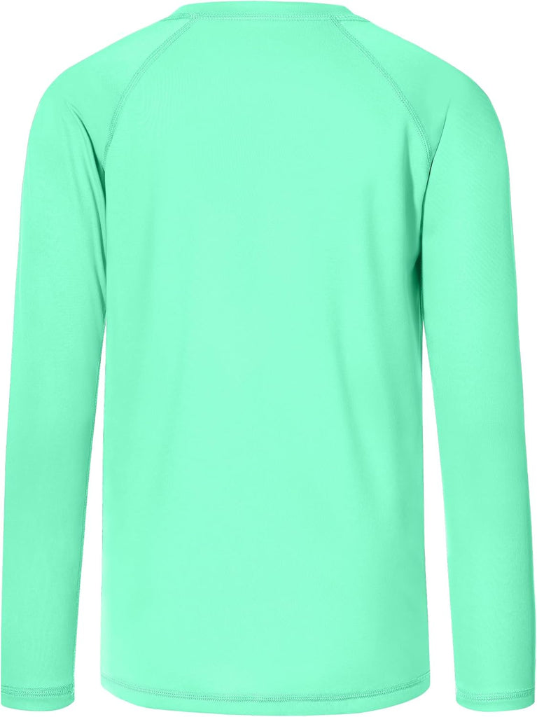 Boys UPF 50+ Swim Shirt Long Sleeve, 1 or 2 Pack Rash Guard Tops