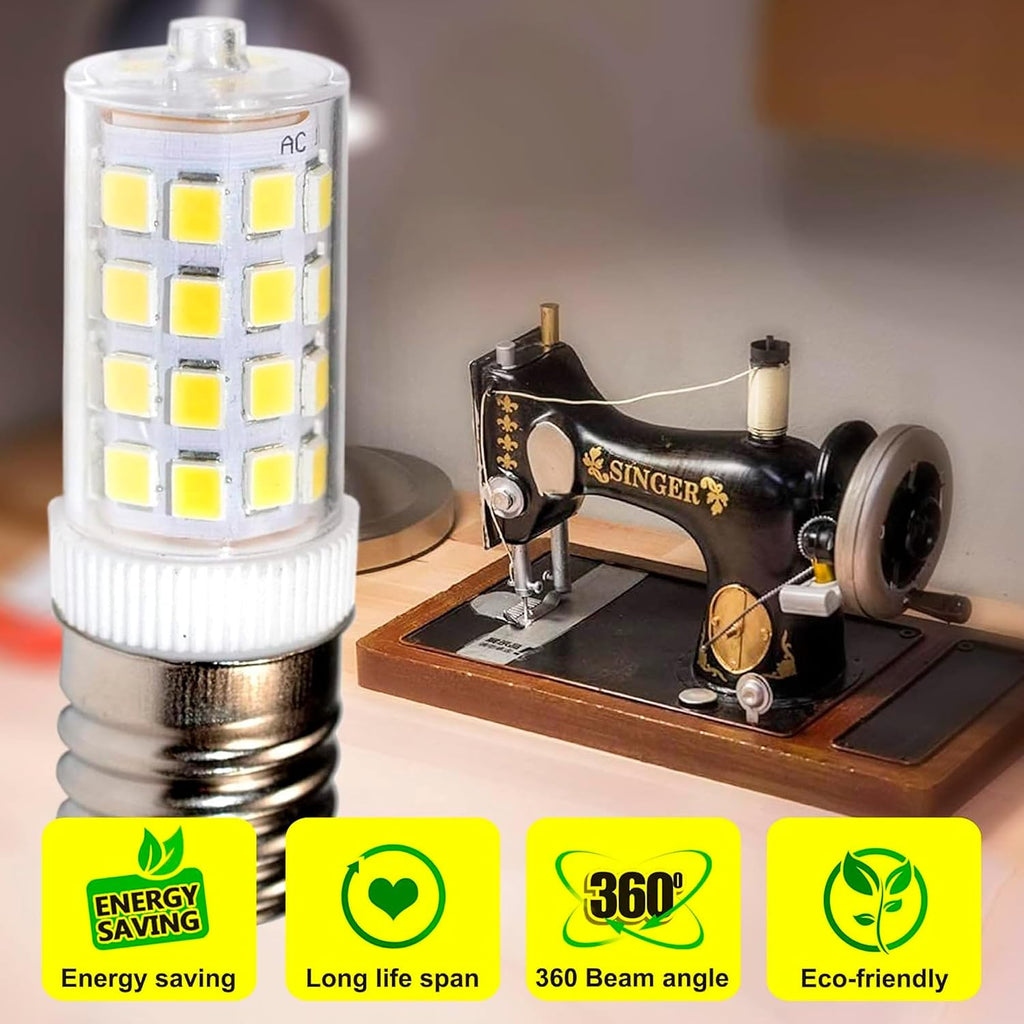 E17 Base 43 SMD 2835 LED Light Bulb Dimmable 110V Cool White Compatible with Microwave, Refrigerator, Kitchen Vent