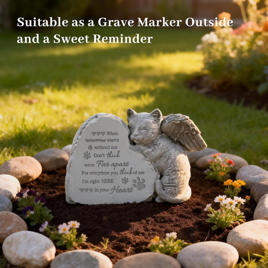 Cat Memorial Gifts for Loss of Cat, Pet Memorial Stone