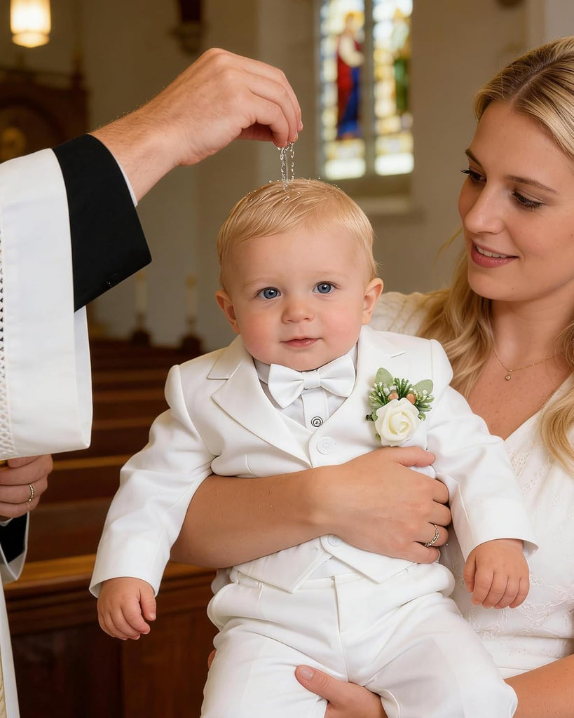 Baby Boy Baptism Outfit Suit Set Christening Formal