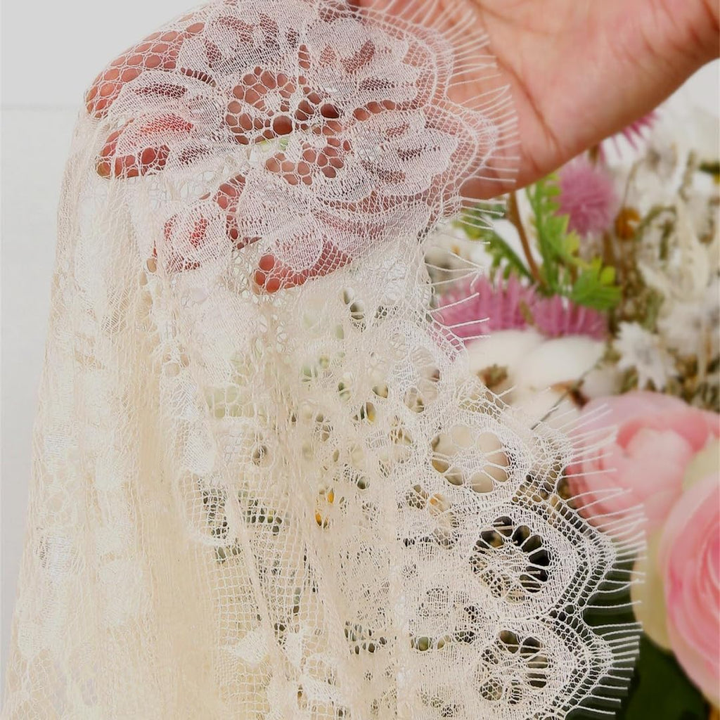 Lace Tablecloth 5 Pack Ivory Wedding Table Cloth 60 x 120 Inch
