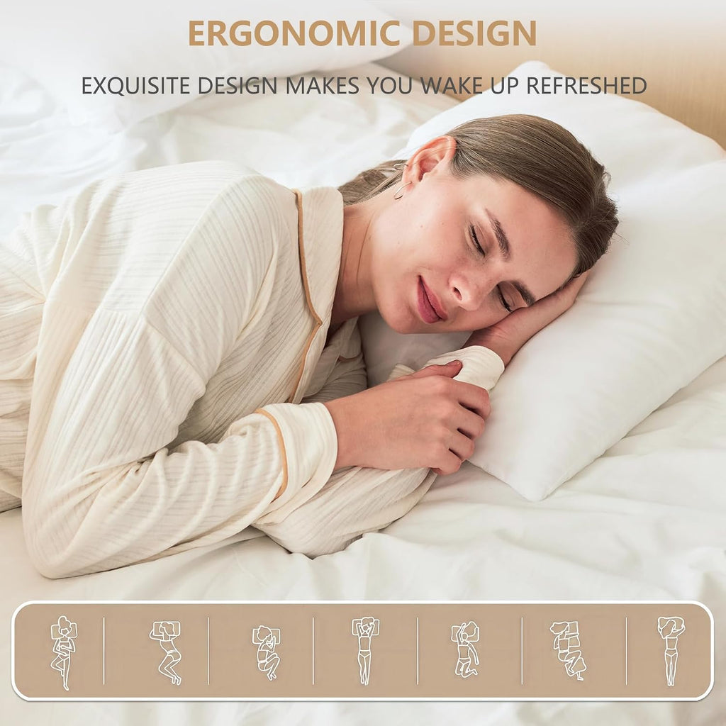 Luxury Throw Pillow Inserts, 18 x 18 inches Hypoallergenic Ultra Soft White Polyester Microfiber Durable - Set of 8