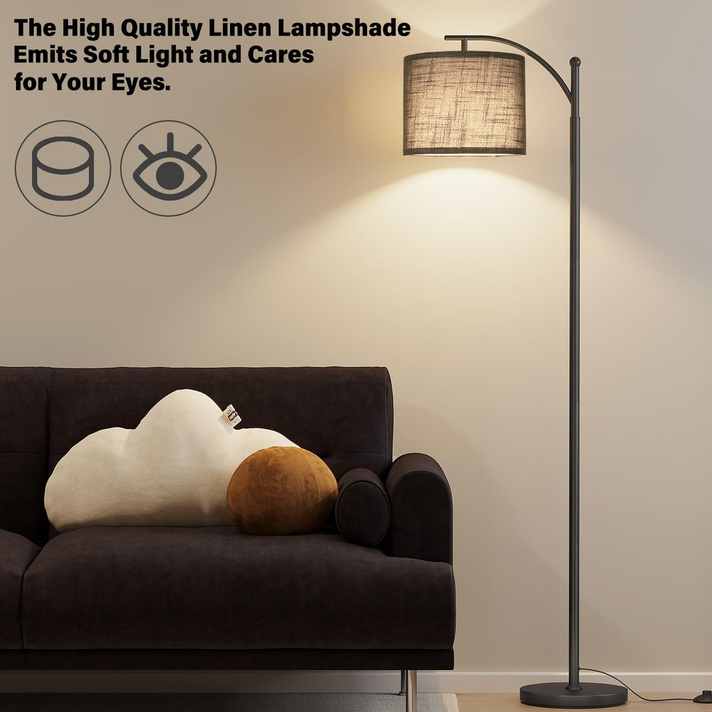 Arc Floor Lamp, Modern Floor Lamp with 3 Color Temperatures Bulb