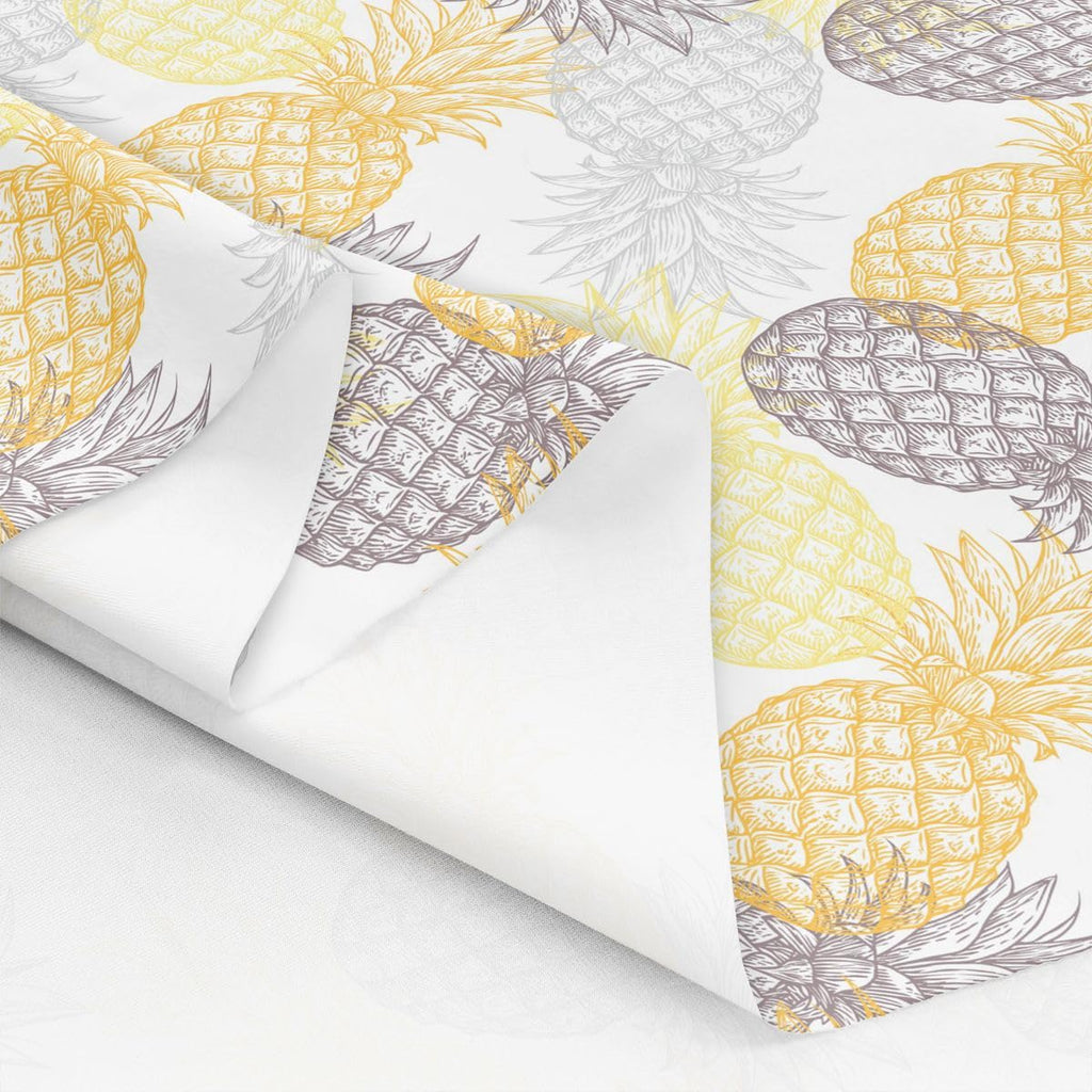 Pineapple Upholstery Fabric, Tropical Hawaiian Fruit Fabric By The Yard, Exotic Summer Decorative Fabric, DIY Art