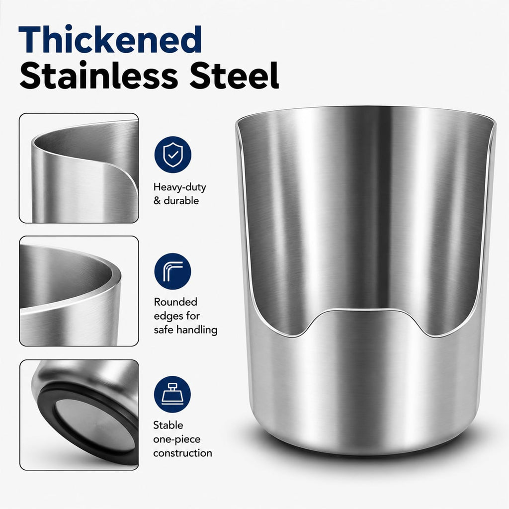 Stainless Steel Utensil Holder, New Thickened Premium Pot Lid Holder,3 pcs