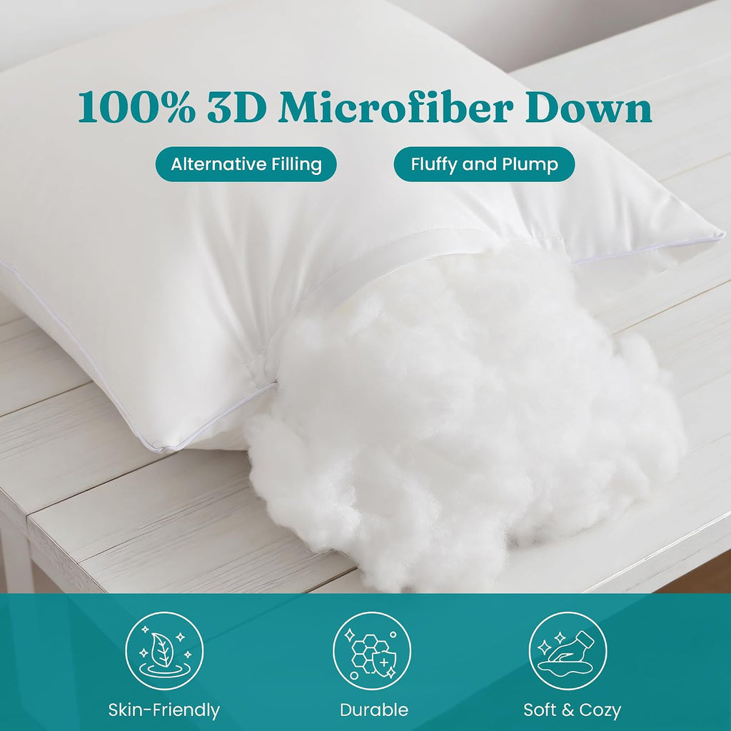 18 x 18 Outdoor Pillow Inserts () - Square Waterproof Throw Pillow - Decorative Throw Pillows Insert - Set of 2