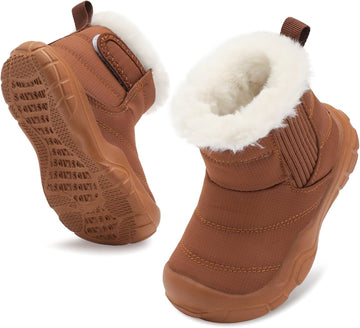 Toddler Girls Boys Winter Snow Boots Baby Slip on Warm Ankle Boots