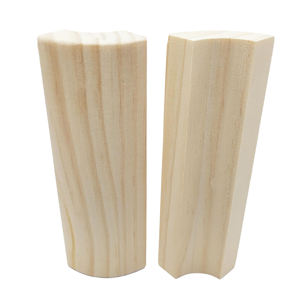 5.5" x 5/8" Rounded Outside Bullnose Corner Baseboard Trim Block. (6)