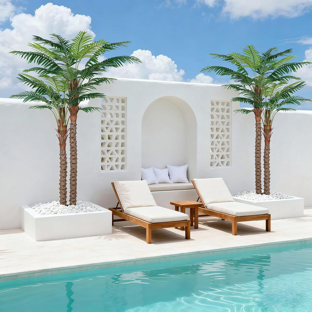 7FT UV-Resistant Faux Palm Tree-84in Artificial Palm Trees for Outdoors