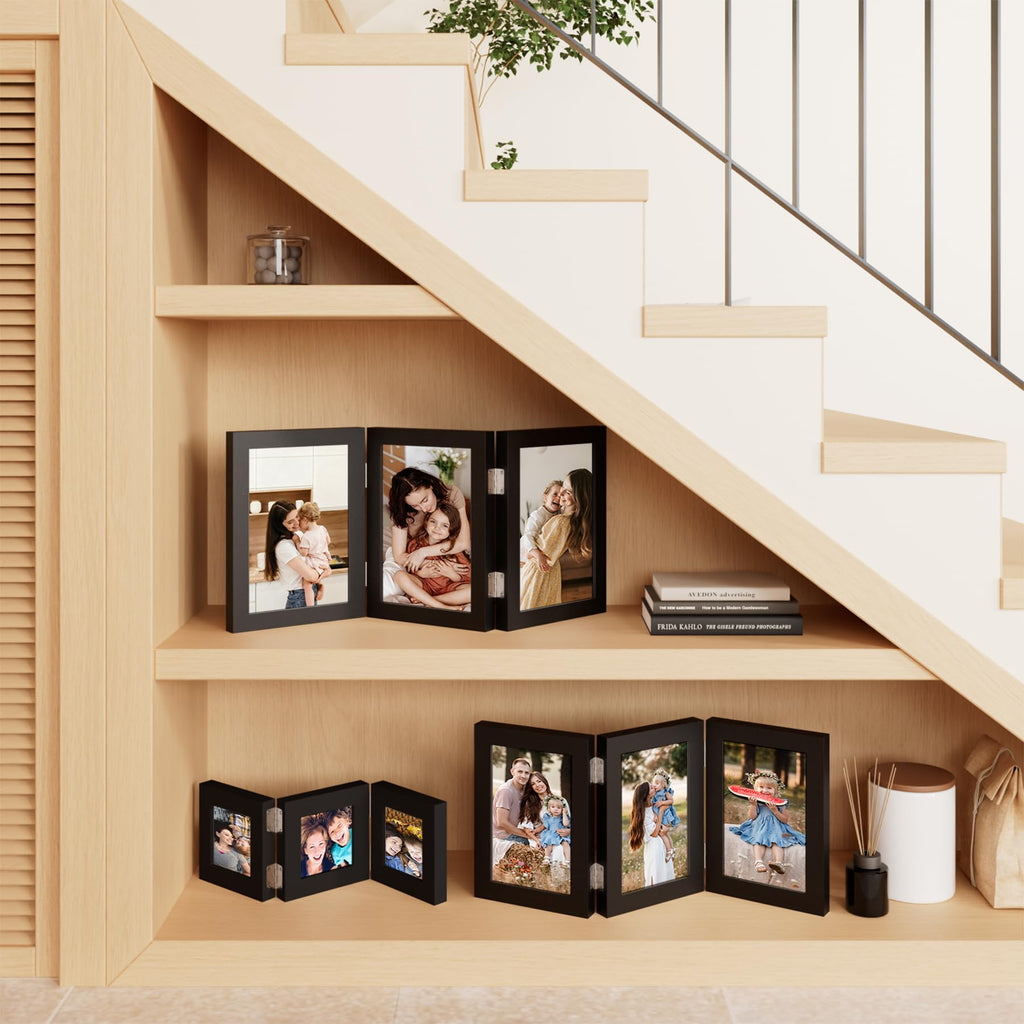 Black Triple 6x4 Picture Frame Horizontal