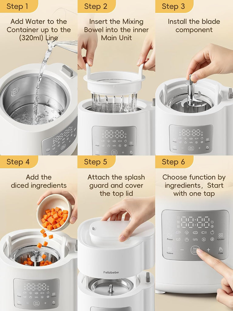 Food Maker Steamer and Blender, BPA-Free