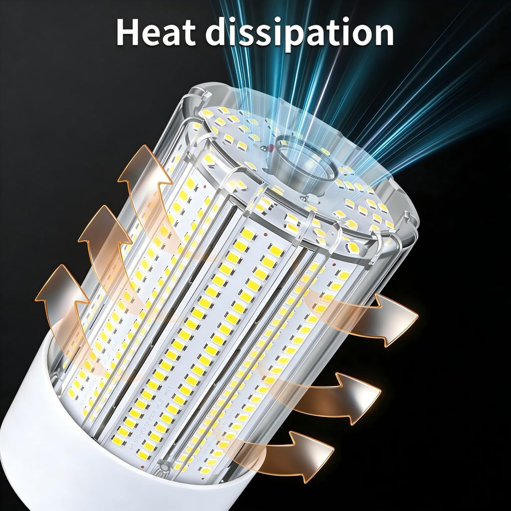 Led Corn Bulb 800W Equivalent 5000K Daylight 12000Lm Super Bright E26/E39 Base 80W Led Bulbs, Replace Metal Halide