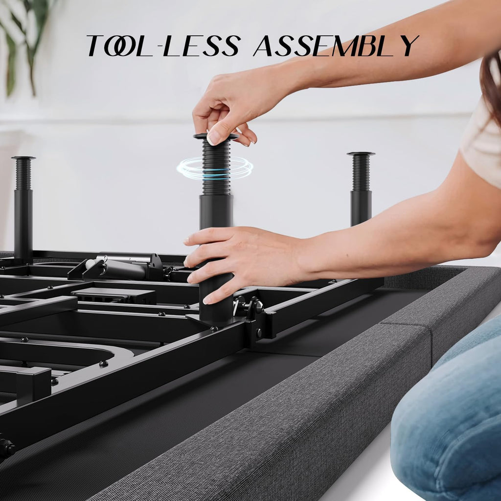 King Size Adjustable Bed Frame - Elderly & Senior Friendly, Zero Gravity, Head/Foot Adjustment, Enhanced