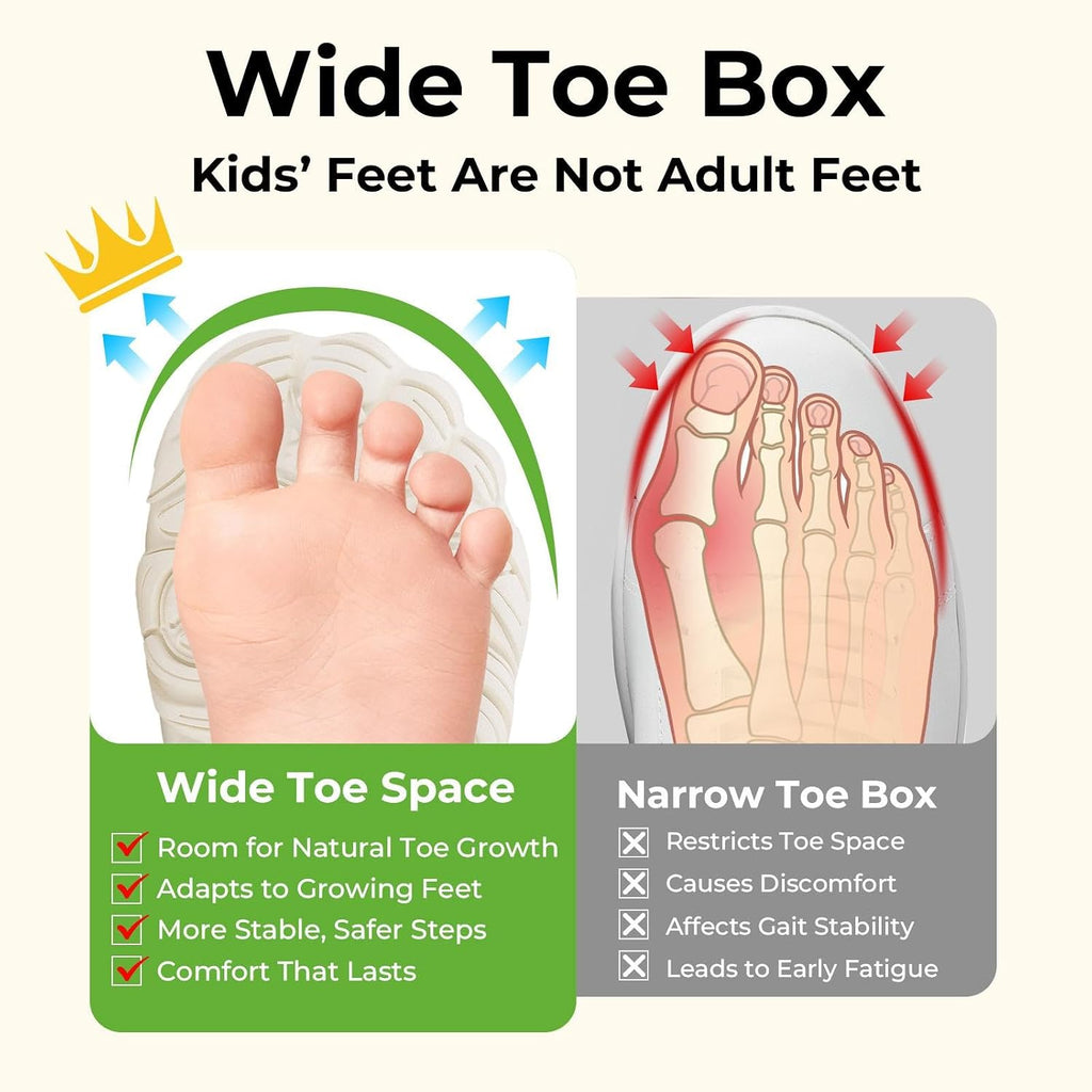 Kids' Barefoot Shoes Wide Toe Box Zero Drop Sneakers Non-Slip Minimalist Shoe