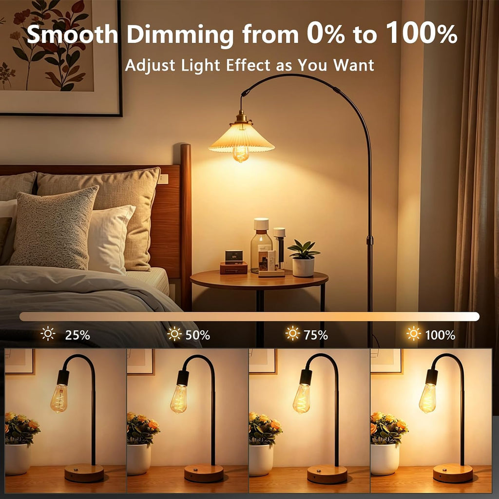 Vintage LED Edison Bulbs 60W Equivalent, 2200K Amber Light Bulbs