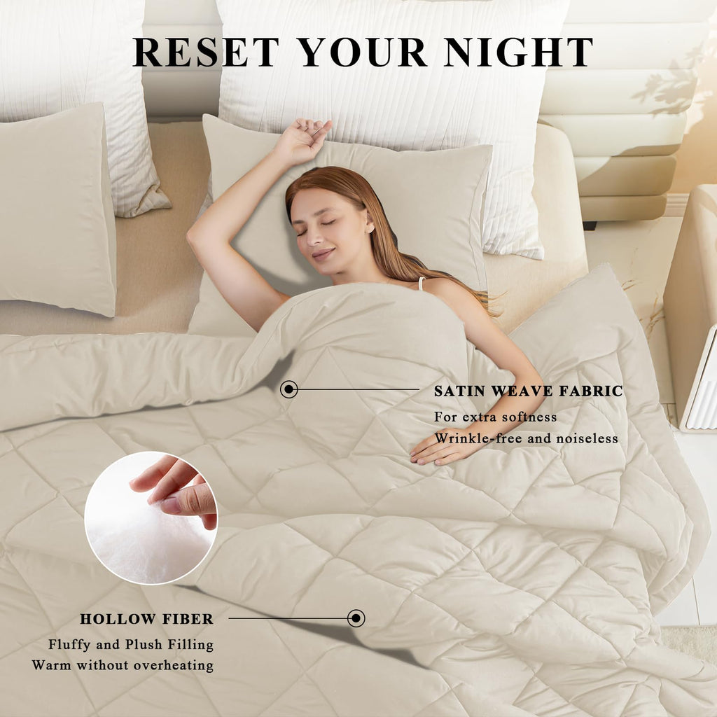 Oversized King Comforter, Extra Large King Size Comforter Oversized, All Season Soft Lightweight Quilt Down