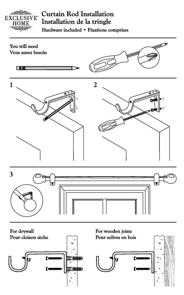 Topper 1" Curtain Rod and Finial Set, Matte Silver, Adjustable 84"-160"