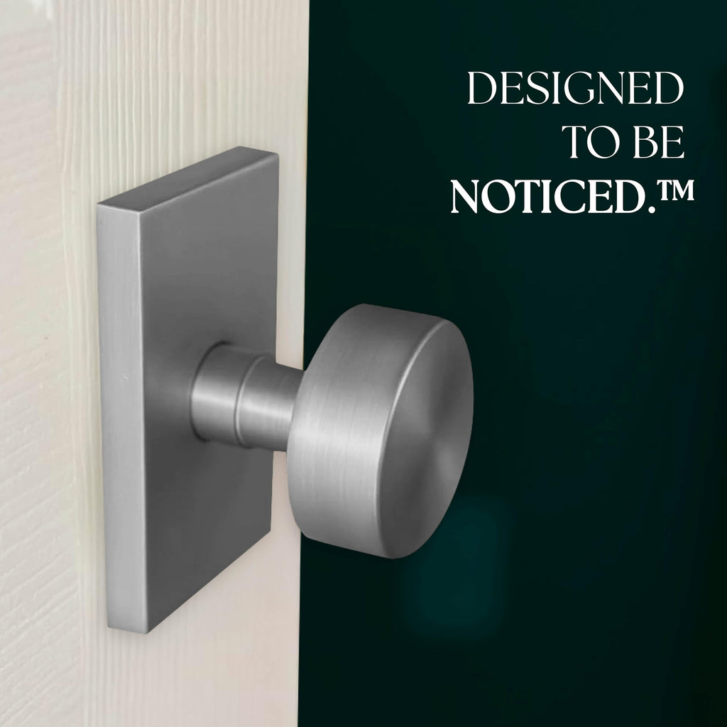 Laura Keyed Entry Door Knob Chrome - Reversible