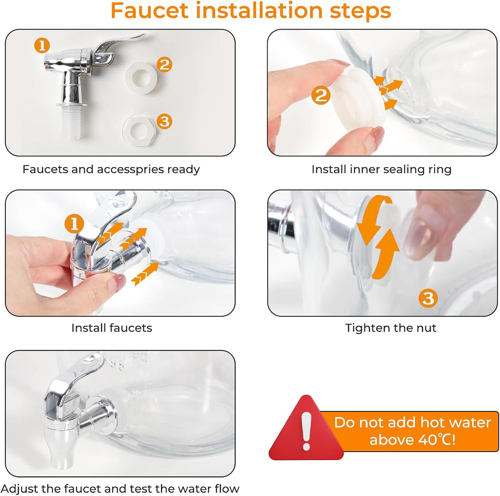 1 Pack 2 Gallon with Stand, Ice Core, Spigot