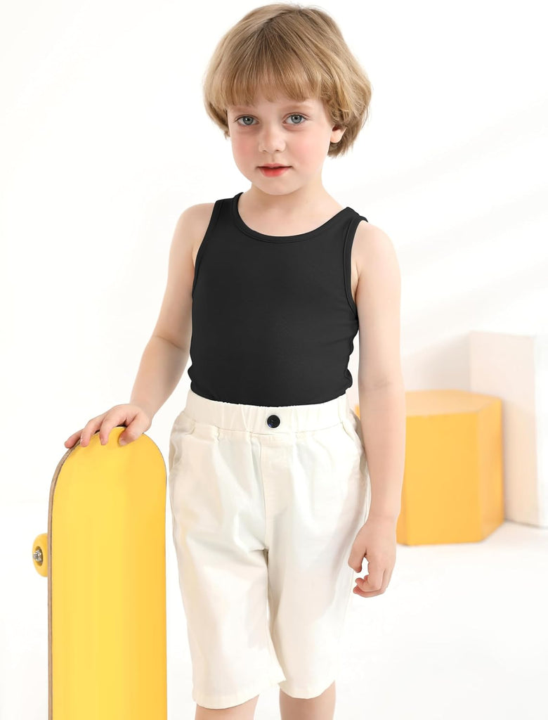 6 Pack Toddler Tank Top Kids Undershirts Soft Undershirt for Boys and Girls
