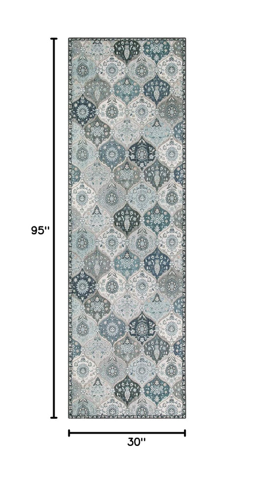 Moroccan Washable Runner Rug, 2'5''x8' Kitchen Runners s