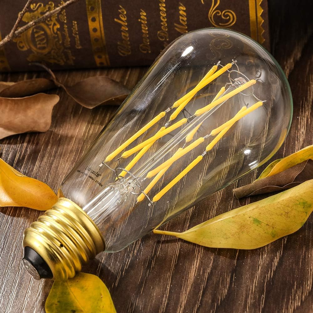 Vintage LED Edison Bulb Dimmable 10W Led Filament Light Bulbs,1200 Lumen,4000K Neutral White,100 Watt Equivalent,E26