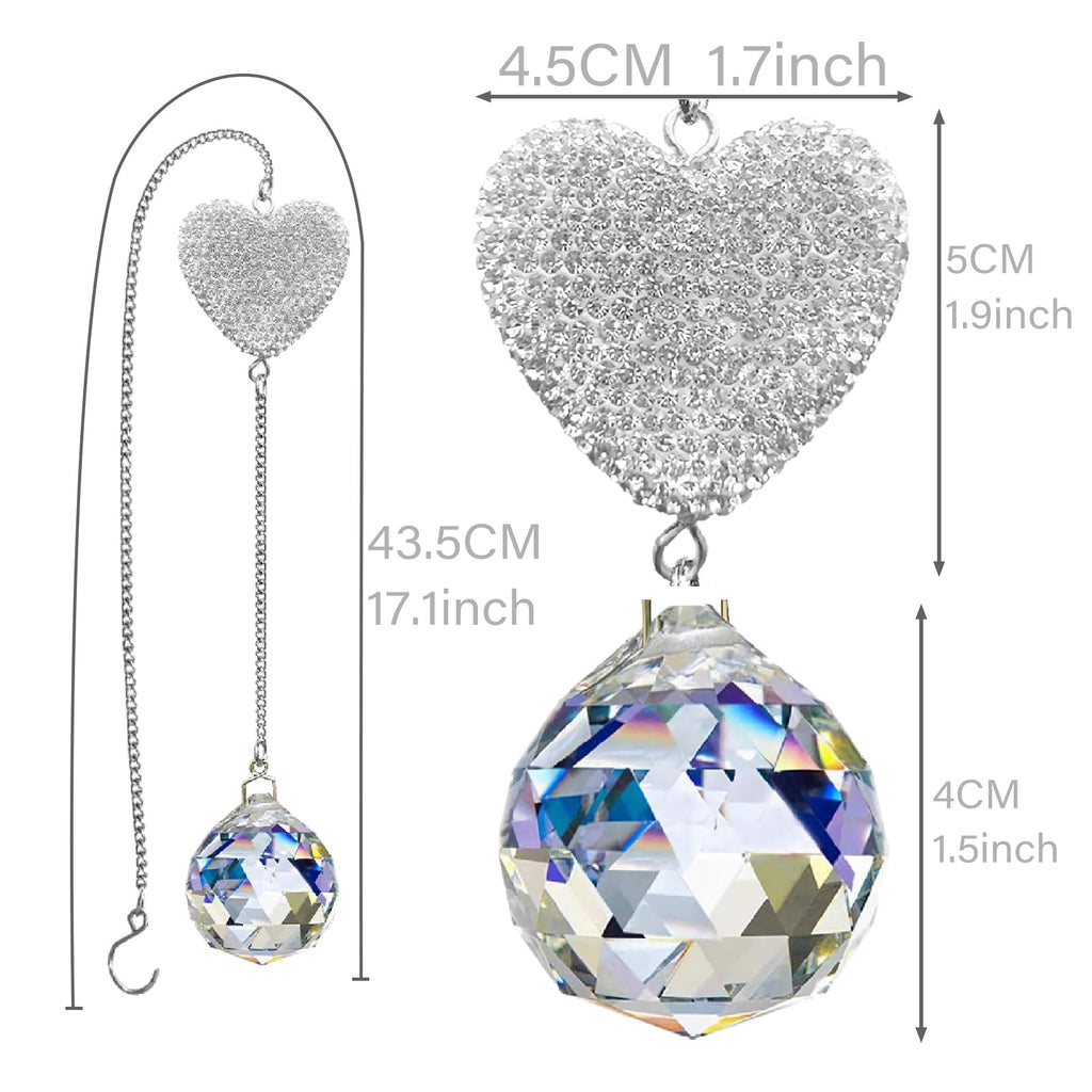 Sympathy Gifts for Loss of Loved One Crystal Ball Suncatcher, Bereavement Memorial Gifts for Loss of Father Mom Dad