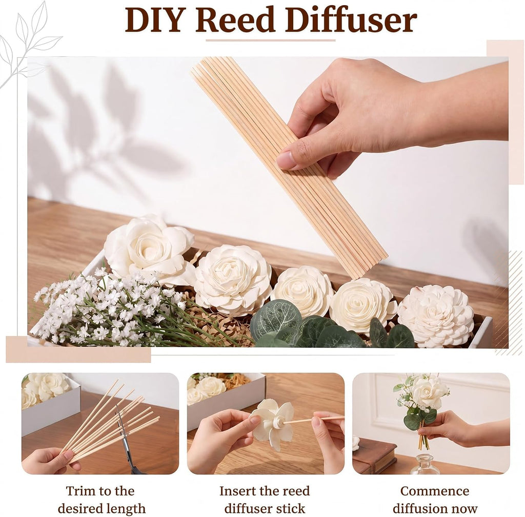 Flower Reed Diffuser with Sticks - Set of 33