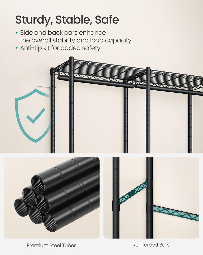 Closet Organizers and Storage, Clothes Rack with Shelves