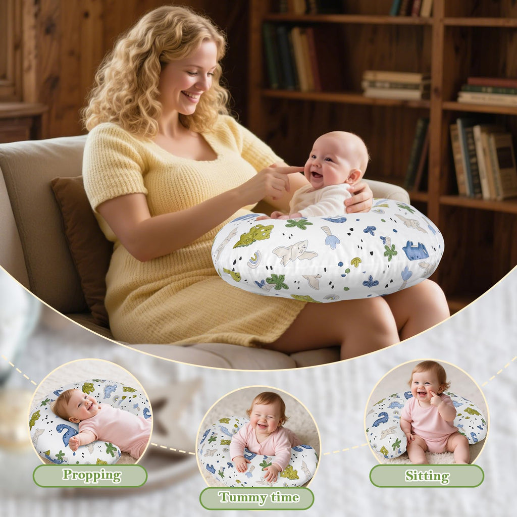 Nursing Pillow & Breastfeeding Pillow - Ergonomic C-Shape for Breastfeeding & Bottle Feeding, Standard Size