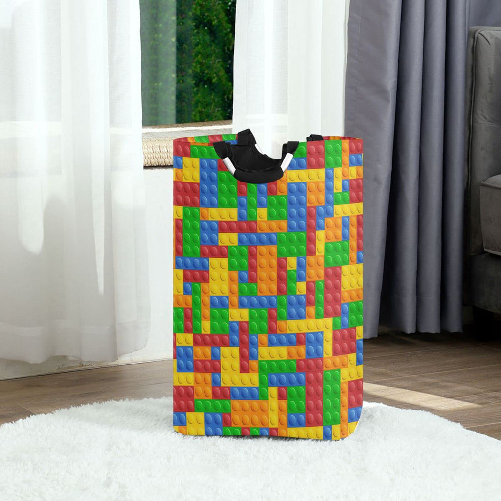Hamper Basket Building Blocks Collapsible Nursery Storage Bin Waterproof Clothing Baskets Bedroom Bathroom Washing