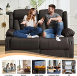 58.3" Reclining Loveseat Sofa, RV Loveseat Recliner Couch
