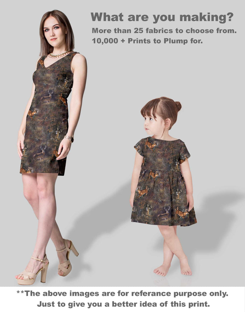 Cotton Jersey Knit Material - Animal Pattern- Brown - 58" Wide Printed Stretch Fabric by The Yard for Summer