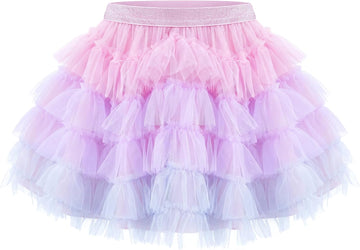 Toddler Girls Tutu Skirt Kids Layered Tulle Ballet Dance Skirt