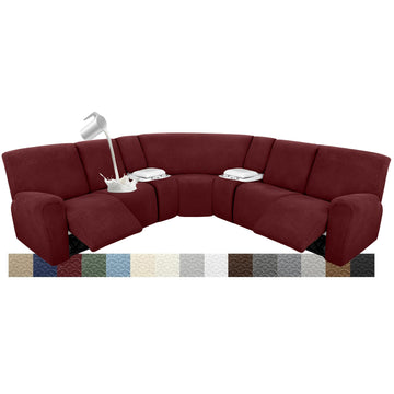 Waterproof Reclining Sectional Couch Covers Washable L Shaped Christmas Sectionals Recliner Sofa Covers Stretch