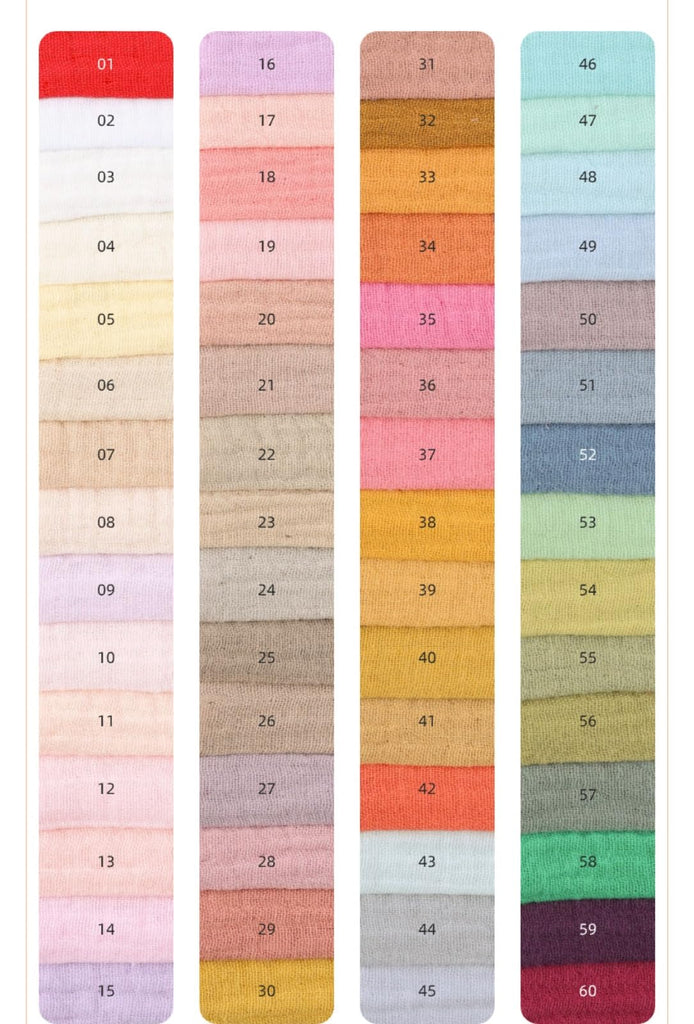 Cotton Wrinkle Gauze Fabric by the Yard - Double-Layer Cheesecloth for Sewing, Quilting, Pajamas & Home Decor