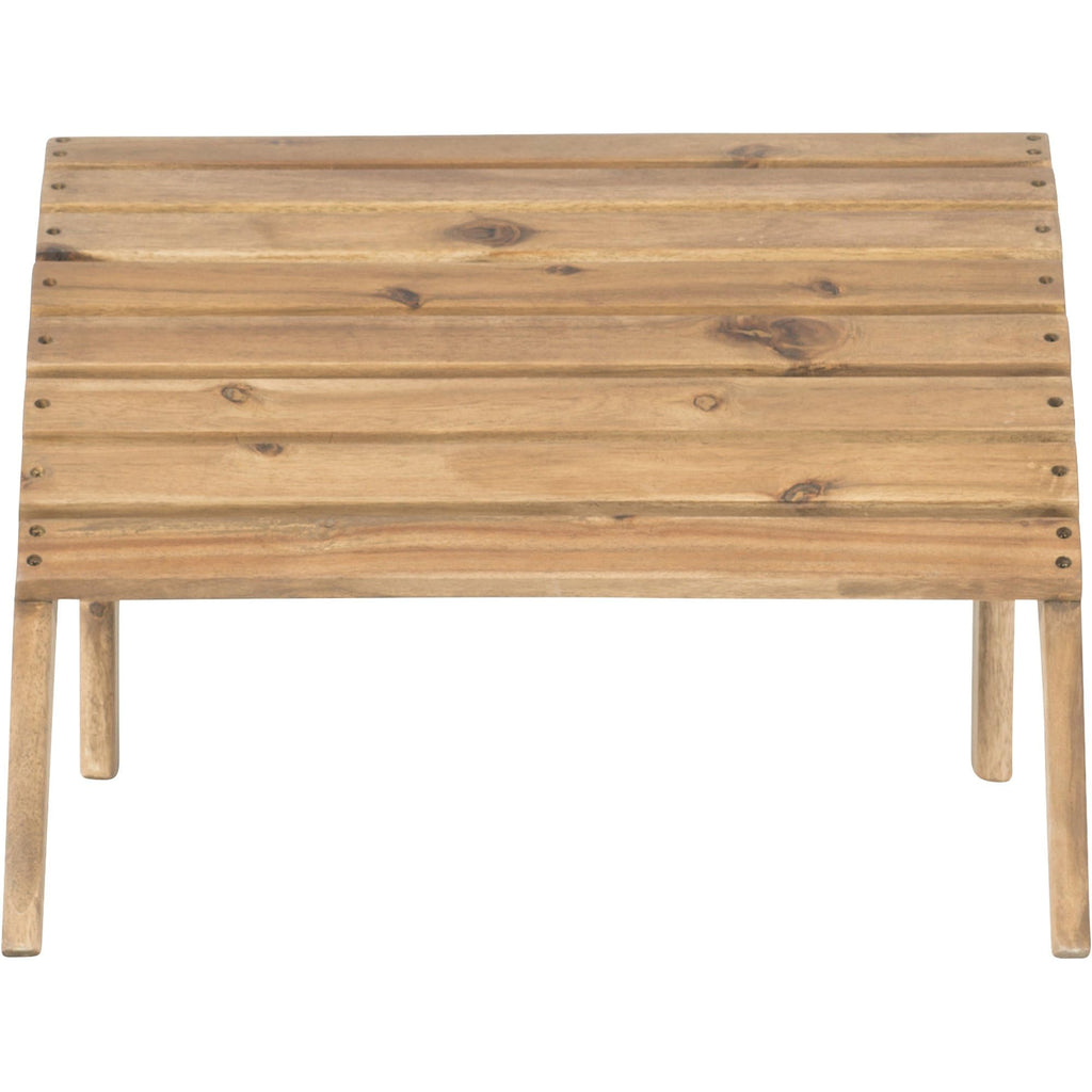 Dcor Adirondack Woodstock Ottoman, Teak Stain, Acorn, 21.6"W x 21.06"D x 13.7"H