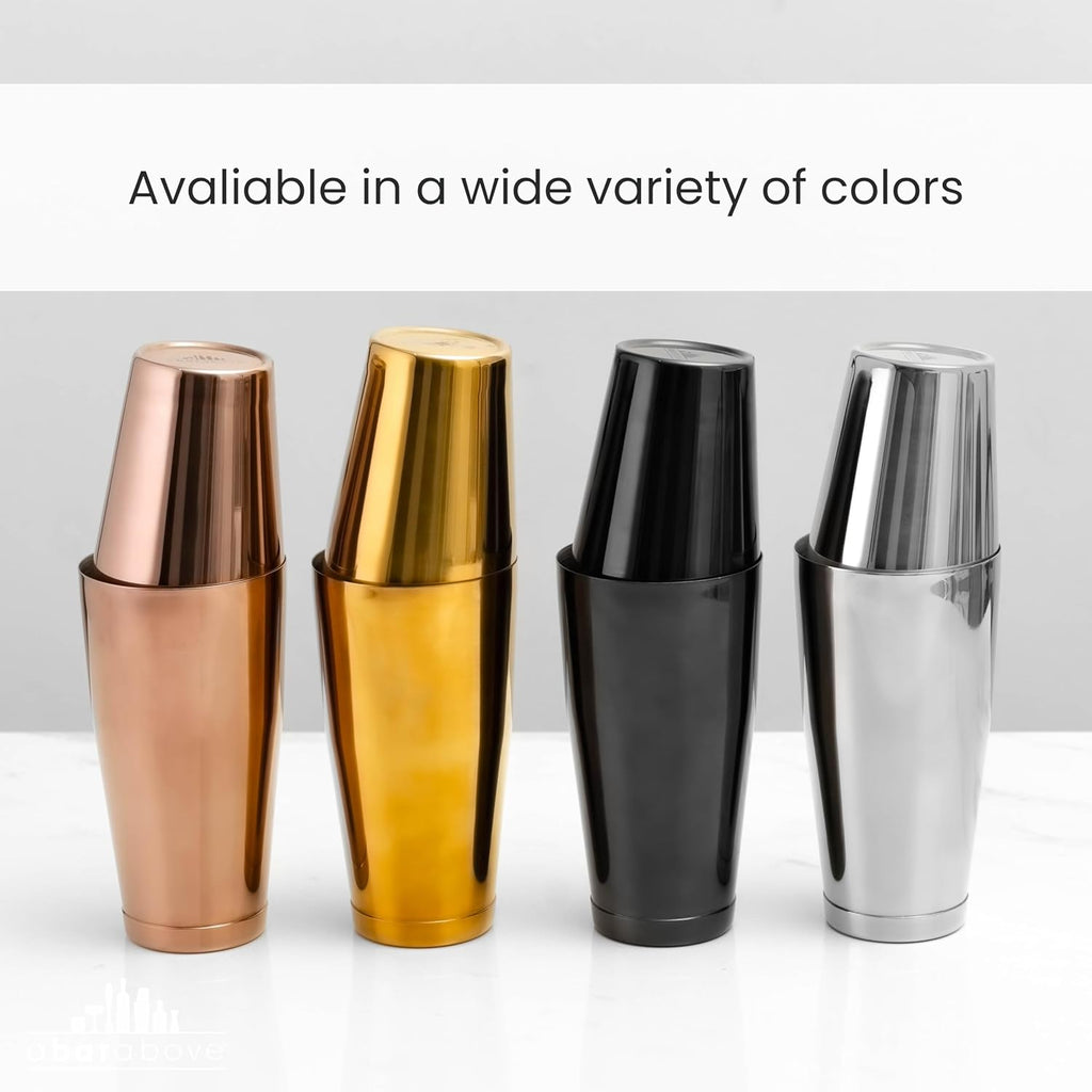 Boston Cocktail Shaker Set, , 18 and 28 Oz Tins, Copper - Set of 2