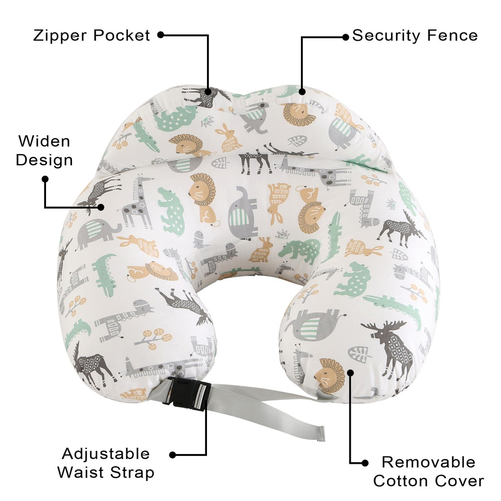 Nursing Pillow for Breastfeeding,Bottle Feeding, Plus Size Breastfeeding Pillows with Adjustable Waist Strap