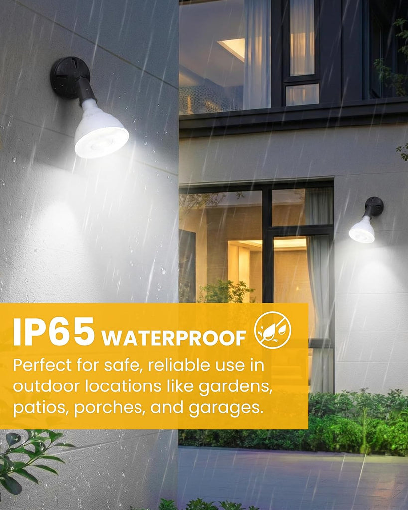 LED PAR38 Outdoor Flood Light Bulbs, RGBCW 5CCT, Not Dimmable, 4-Pack