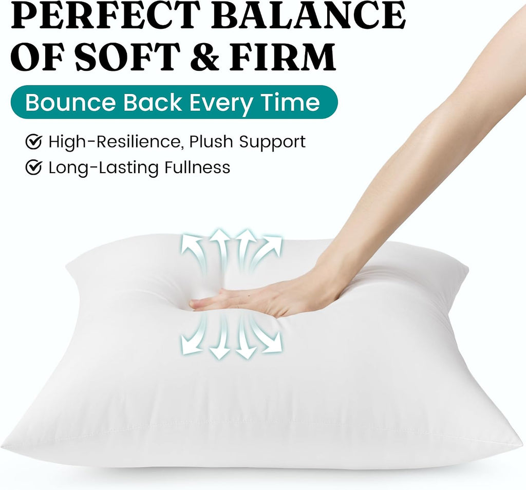 12x20 Outdoor Lumbar Pillow Inserts Waterproof Cushions - Set of 2