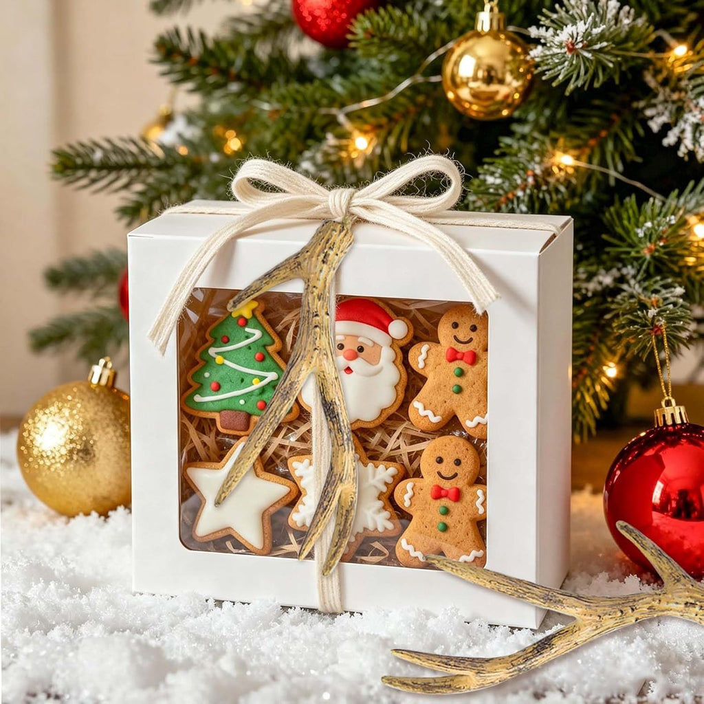 Deer Antler Ornaments Reindeer Antlers Christmas Tree Decor Set - Set of 16