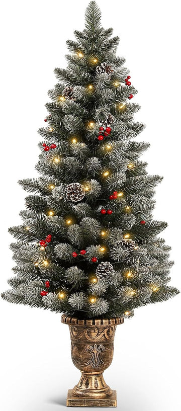 Pre-Lit Christmas Tree s: 4ft with 70 Warm White LEDs